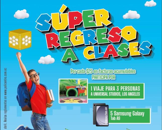 POLICENTRO LLEVARÁ A 3 PERSONAS A UNIVERSAL STUDIOS Y ALISTA TALLER GRATUITO DE LONCHERAS SALUDABLES POR SU CAMPAÑA DE REGRESO A CLASES.