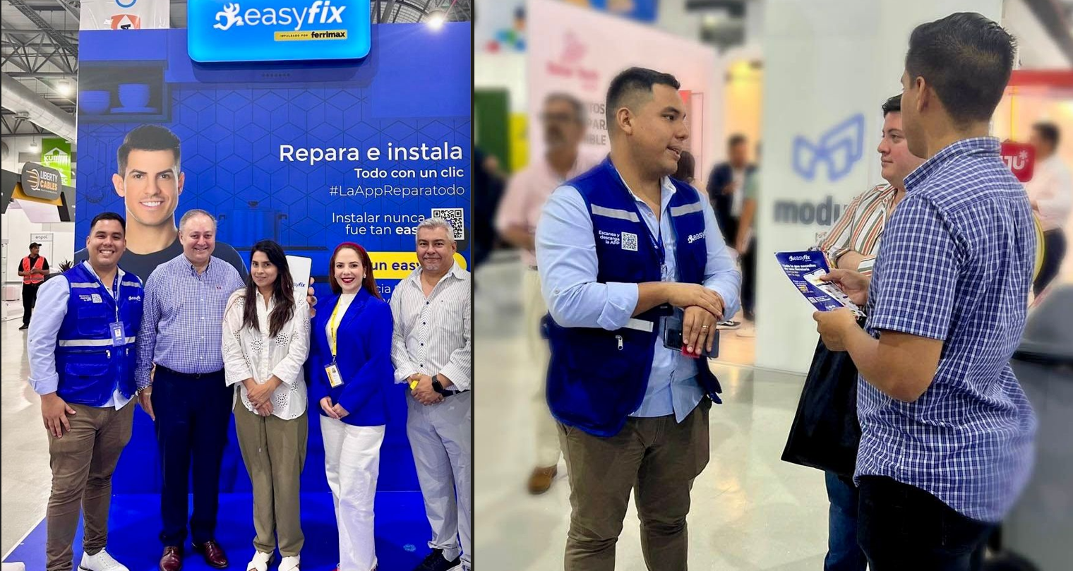 FERRIMAX PRESENTÓ SU NUEVA APP DE SERVICIOS DE REPARACIONES “EASYFIX” EN LA FERIA EXPO – CONSTRUCCIÓN 2024