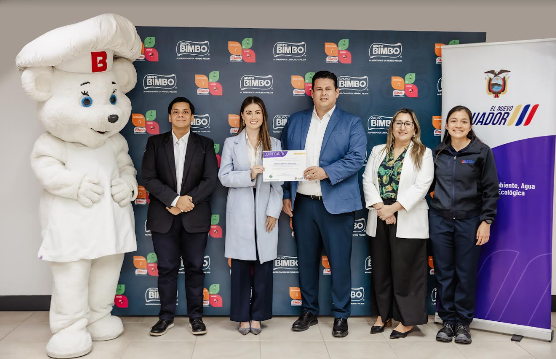 A PANADERÍA DE BIMBO EN QUITO OBTIENE EL SELLO «PUNTO VERDE» LO QUE CERTIFICA QUE SU PRODUCCIÓN ES ECOEFICIENTE