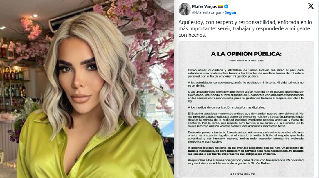 Mafer Vargas se pronuncia tras difusión de chats con Leandro Norero: “Mi vida privada no es un delito”