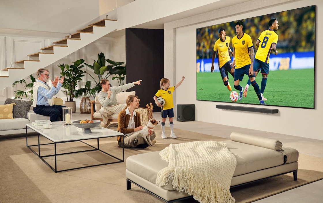 La sede perfecta para vivir la fiesta del fútbol está en casa con el mejor equipo LG