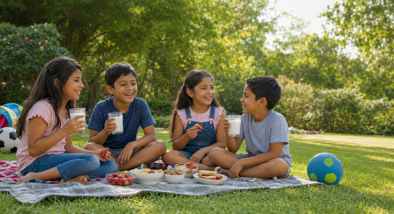 La leche presente en las vacaciones (108 litros por persona)