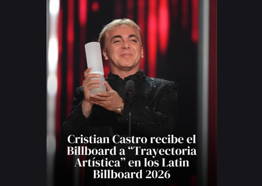 Cristian Castro Premio Billboard Trayectoria Artística
